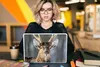 MuchoWow® Laptop Aufkleber Sticker Cover Hirschgeweih Braun Produktbild-Vorschau 5