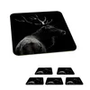 KitchenYeah®  Glasuntersetzer Quadratisch 6er Set Hirsch - Produktbild-Vorschau 1