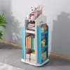 Livingandhome Drehbares Bücherregal für Kinder in Hausform Produktbild-Vorschau 3