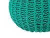 BELIANI Puf zielony bawełniany okrągły dziergany 50 x 35 cm Podgląd zdjęcia produktu 4