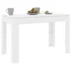 A white dining table with a mug and a bowl of fruit on it. Náhled obrázku produktu