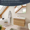 FACKELMANN Keramik Waschtisch MILANO / Maße (B x H x T): Produktbild-Vorschau 4