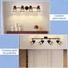 ZMH Plafonnier Spot de plafond 4 flammes Noir E27 Voir les images du produit 6