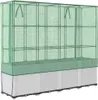 Hochbeet mit Gewächshaus-Aufsatz Rattan-Optik 160x40x153 cm Produktbild-Vorschau 6