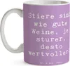 Mr. & Mrs. Panda Tasse Spruch Sturer Stier - Lavendeltraum Produktbild-Vorschau 3