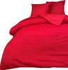 Bettwäsche 200x200 + 80x80 cm 100% Baumwolle Renforce Rot Produktbild-Vorschau 1