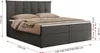 MKS MEBLE Boxspringbett 120x200 mit Bettkasten und Matratze Produktbild-Vorschau 6