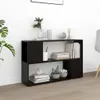 The Living Store Bücherregal Schwarz 100x24x63 cm Produktbild-Vorschau 2
