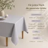 Tischdecke 85 x 85 cm für Küche & Esstisch in Hellgrau Produktbild-Vorschau 2