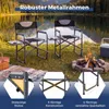 COSTWAY Regiestuhl klappbar, Campingstuhl mit Seitentisch & Produktbild-Vorschau 5