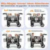 Sekey Faltbarer Bollerwagen mit Dach, Kinderwagen für 2-4 Produktbild-Vorschau 3