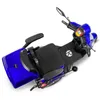 A blue electric scooter shown from a top-down diagonal angle against a white background. Produktbild-Vorschau