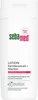 A white bottle of Sebamed lotion with product information printed on it. Produktbild-Vorschau
