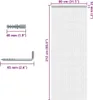 vidaXL Rideau de porte en chaînes 80x212 cm aluminium Voir les images du produit 4