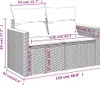 7-teiliges Gartensofa-Set mit Kissen, schwarzes Polyrattan Produktbild-Vorschau 8