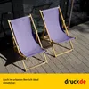 Chaise longue - unicolore - lilas - pliable - en bois de Voir les images du produit 5