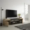 COZY Meuble TV, Banc Télé, 200x35x45cm, Pour les TV jusqu'à Voir les images du produit 3