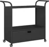 Carrello da bar con cassetto VidaXL, nero, 100x45x97 cm, in Anteprima dell’immagine prodotto 1