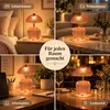 Bunte Glas Tischlampe Kabellos, Vintage LED Produktbild-Vorschau 7
