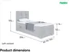 MEBLINI Boxspringbett mit Bettkasten - Gepolstert Produktbild-Vorschau 7
