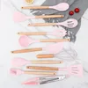 Rosa Küchenutensilien-Set – 12-teiliges Kochutensilien-Set Produktbild-Vorschau 2