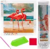 Diamant-Mosaik Diamant Malerei Flamingi Vögel 5D Produktbild-Vorschau 1
