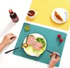 Silikon Tischset, 4pcs Grün Gelb Silikon Platzset Produktbild-Vorschau 3