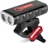 Lampy výkonné LED světla na kole přední + zadní USB světlo Náhled obrázku produktu 2