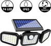 Solarlampen für außen mit Bewegungsmelder, Solarleuchten Produktbild-Vorschau 1