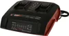 A black and red Einhell Power X-Change twin battery charger is shown from a diagonal front-side angle against a white background. Produktbild-Vorschau