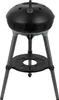 A black and gray portable grill on a white background. Produktbild-Vorschau