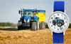 Kinder Armbanduhr Jungen Trecker Traktor blau Kinderuhr Produktbild-Vorschau 7