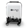 Bituxx Kofferset 3teilig Design Fly the World White Produktbild-Vorschau 2