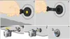 A series of images showing how to use a pump with an air mattress valve. Anteprima dell’immagine prodotto