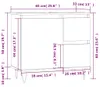 vidaXL Badschrank Betongrau 65x33x60 cm Holzwerkstoff Produktbild-Vorschau 7