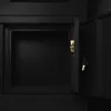 An open black safe with keys inside. Podgląd zdjęcia produktu