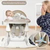 LZQ Detská vysoká stolička Multifunkčná vysoká stolička Náhľad obrázku produktu 3