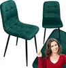 Krzesło tapicerowane welurowe do salonu jadalni velvet loft Podgląd zdjęcia produktu 1