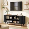 Meuble TV BEALIFE, 145x40x55 cm, avec 2 volets roulants | Voir les images du produit 10