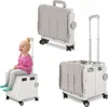 Jayseuw blanc Chariot de courses pliant léger, capacité de Voir les images du produit 10