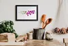 Bild 30x20 MDF-Rahmen Wandkunst Blumen Pflanzen Natur Produktbild-Vorschau 2
