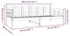 VidaXL 820368, Sofabett, Weiß, Pinienwald, 1935 mm, 960 mm, Produktbild-Vorschau 5