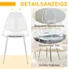MODFU Esszimmerstuhl 4er-Set, Küchenstuhl mit silberne Produktbild-Vorschau 5