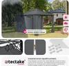 TecTake 403269, Šedá, Tmavě šeda, Polyester, Kov, Plast Náhled obrázku produktu 5
