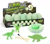 Plastic Glow Dino Egg Dig Kit, 12 Asst - TOLLzWOOD Náhľad obrázku produktu