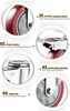 A collage of four close-up images highlighting the features of castor wheels. Voir les images du produit