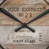 Horloge murale vintage marron 39 cm Voir les images du produit 6