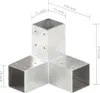 vidaXL Post Connector 4 ks. Tvar Y Pozinkovaný kov 71 x 71 Náhľad obrázku produktu 6