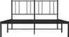 Metalowa Rama Łóżka Z Wezgłowiem Czarna, 140X200 Cm Podgląd zdjęcia produktu 4