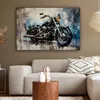 MuchoWow® - Leinwandbilder - Motorrad - Fahrrad - Blau - Produktbild-Vorschau 5